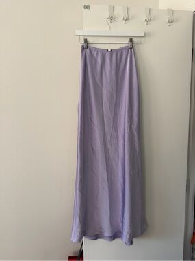 Light Lavender Maxi Skirt — Flowing Women's Skirt